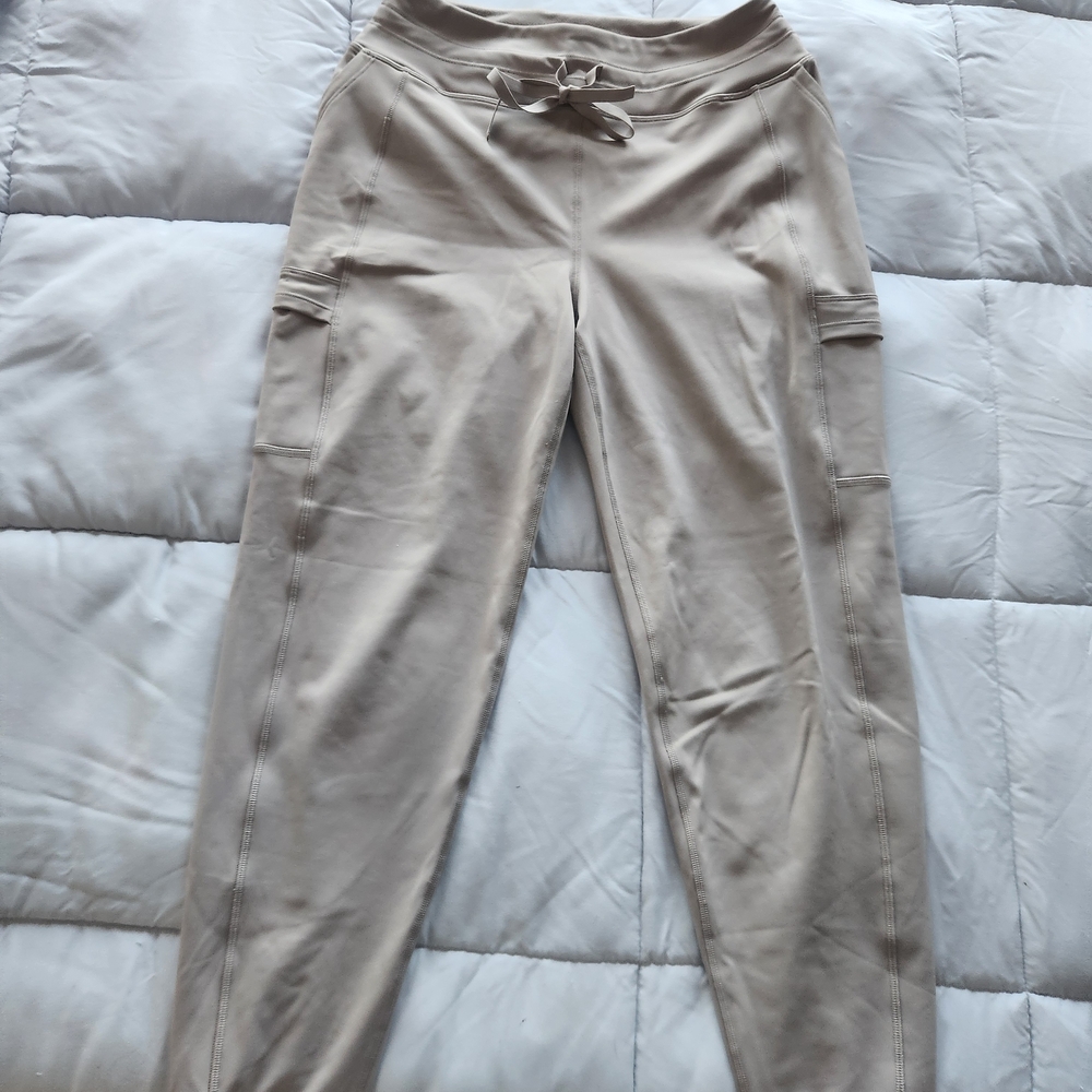 Athleta Beige Cargo Joggers